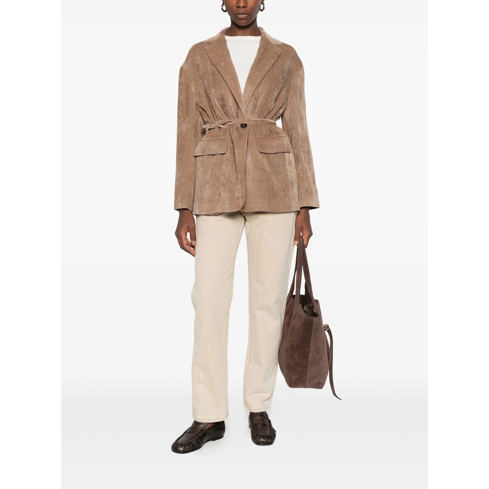 Belted Corduroy Jacket