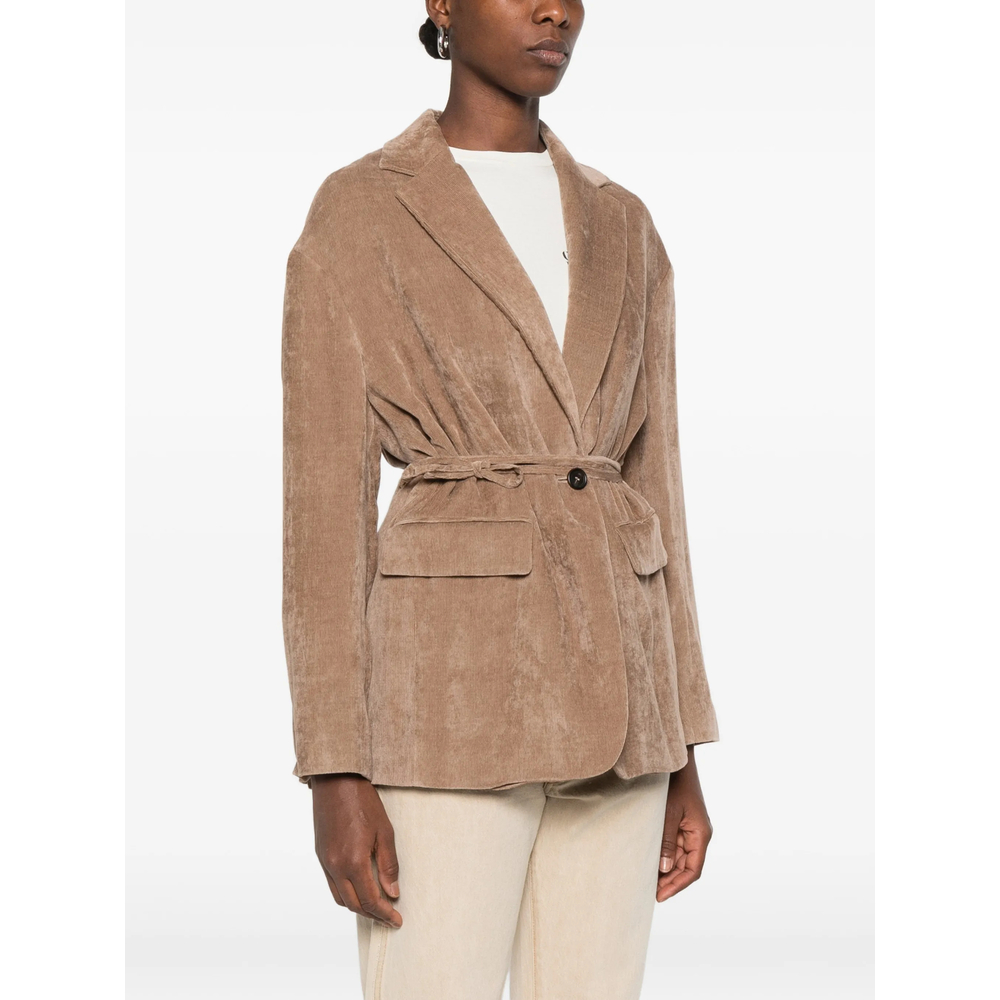 Belted Corduroy Jacket