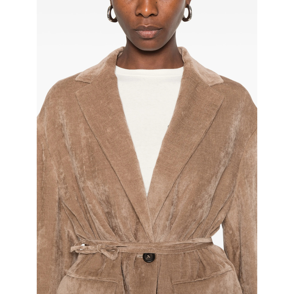 Belted Corduroy Jacket