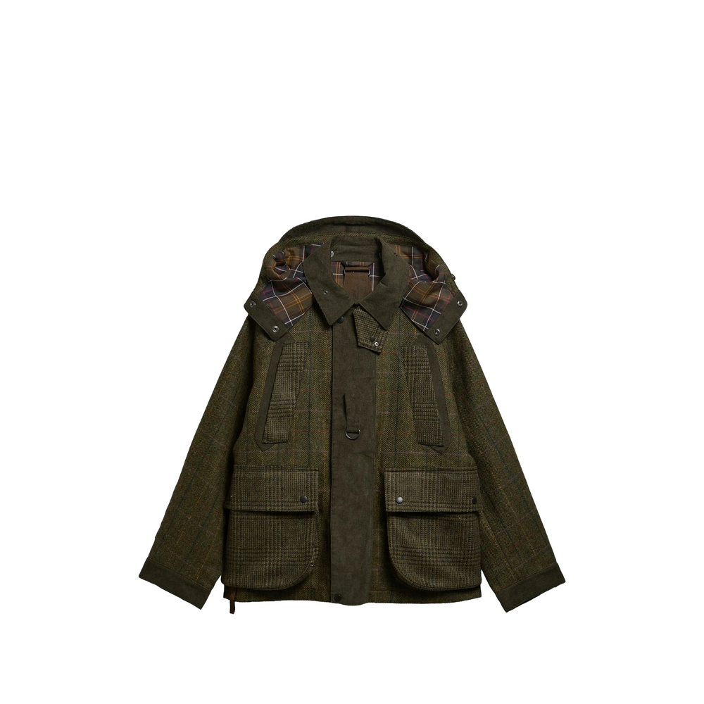 Barbour X Norbit X Norbit Check-pattern Hooded Jacket