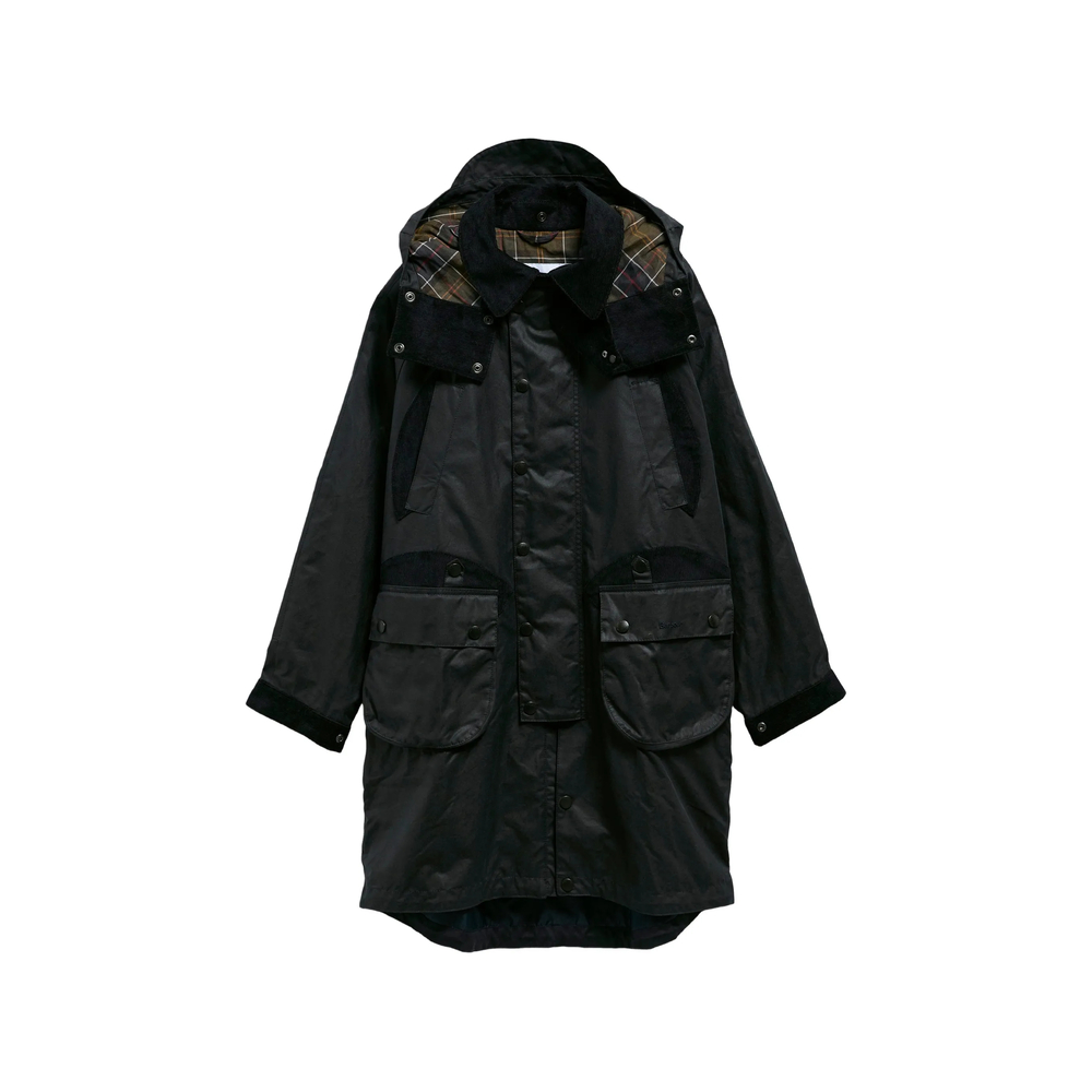 Barbour X Norbit Waxed-cotton Hooded Jacket