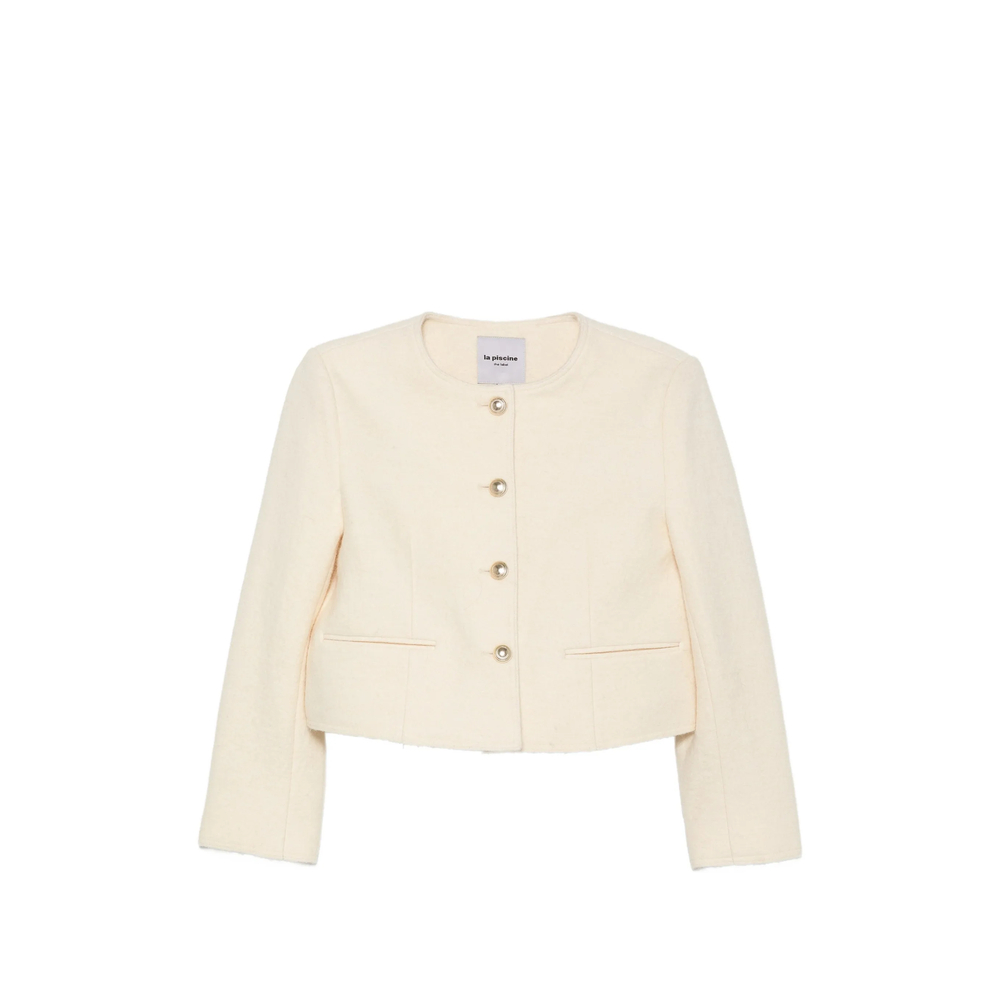 Button-Up Cropped Jacket