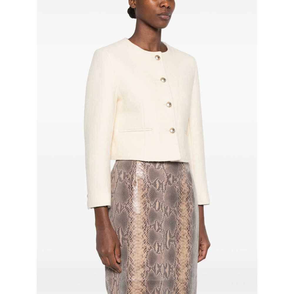 Button-Up Cropped Jacket