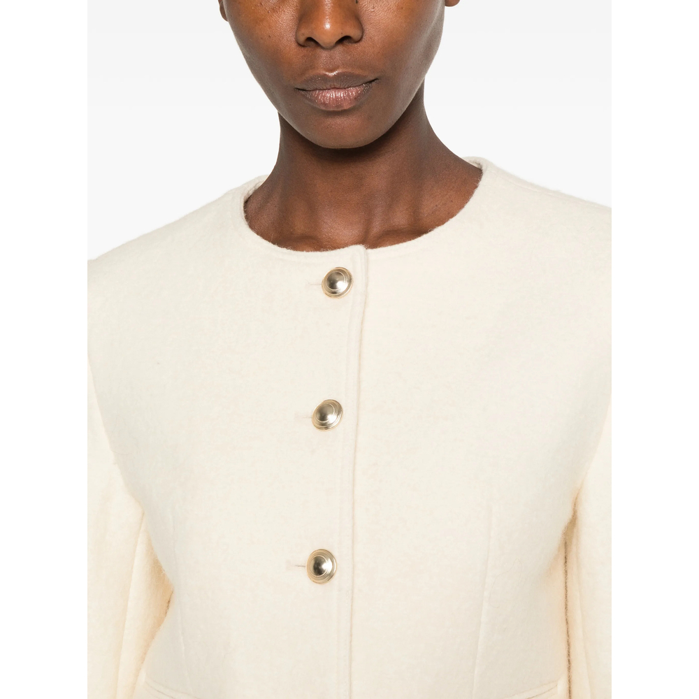 Button-Up Cropped Jacket