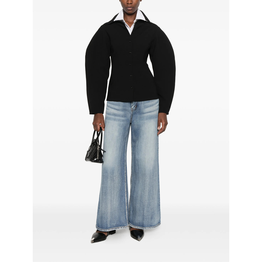 Faded Wide- Leg