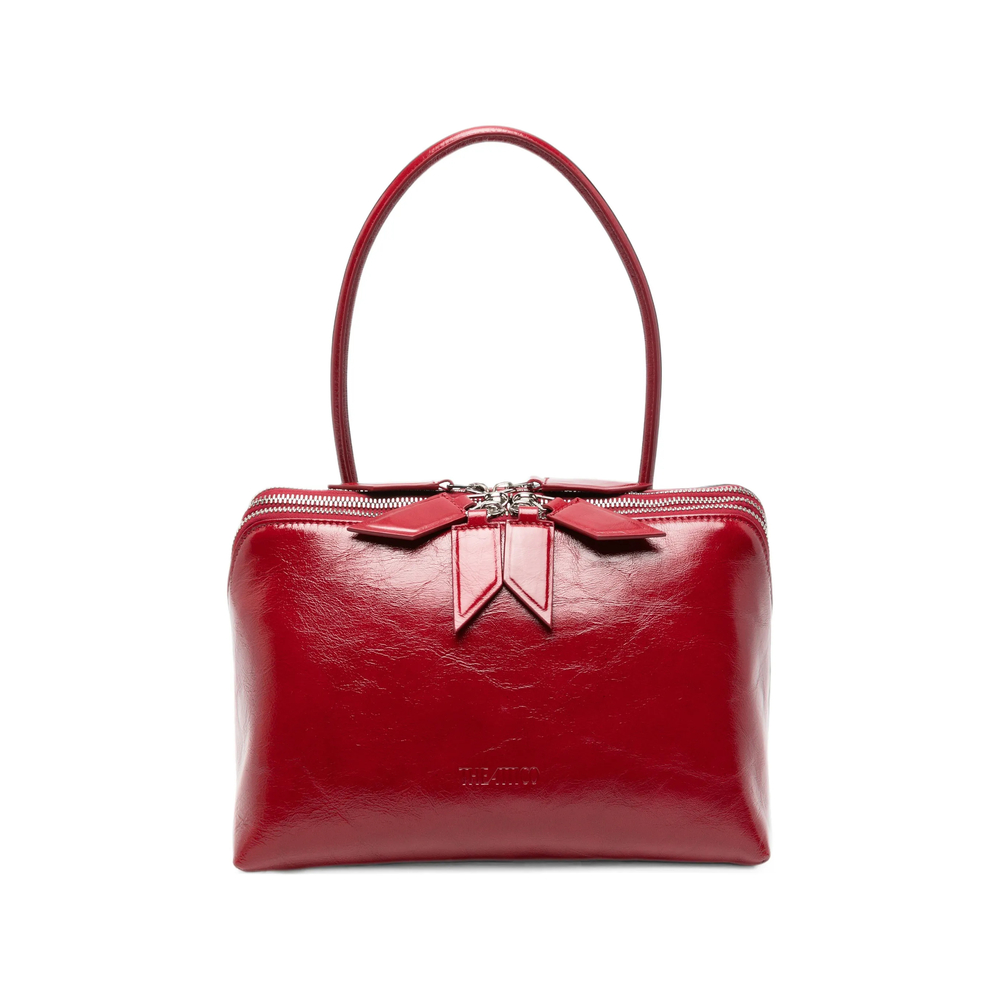 Attico L'altra Di Milano Patent-leather Tote Bag In Red