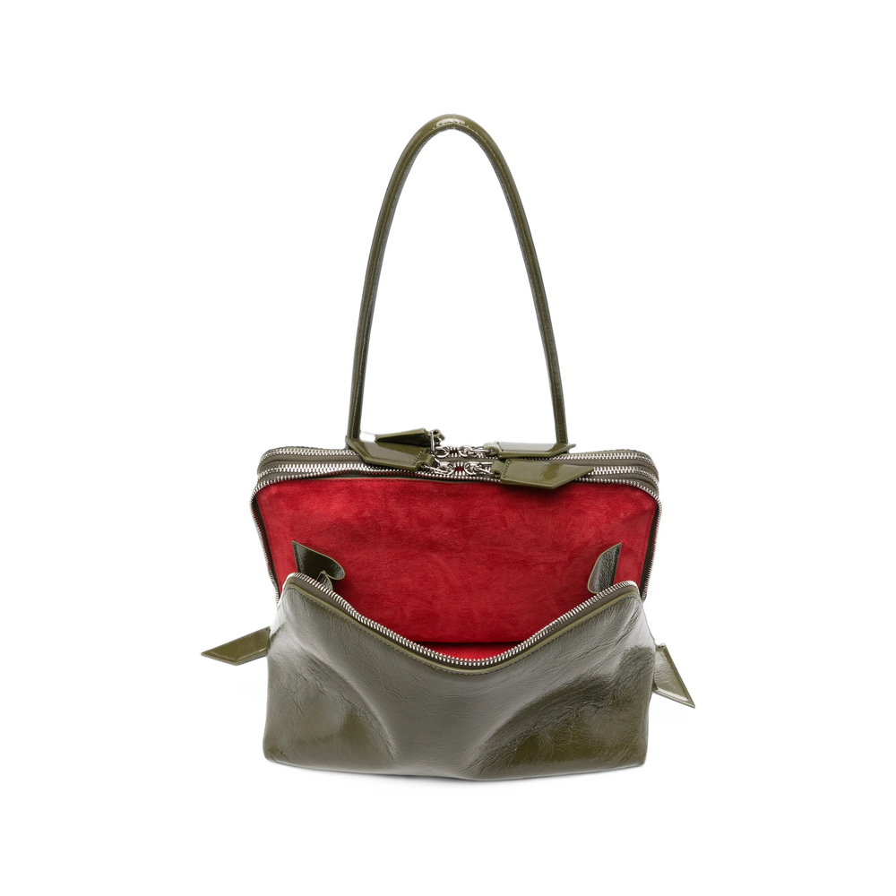 ''L'Altra Di Milano'' Olive Shoulder Bag