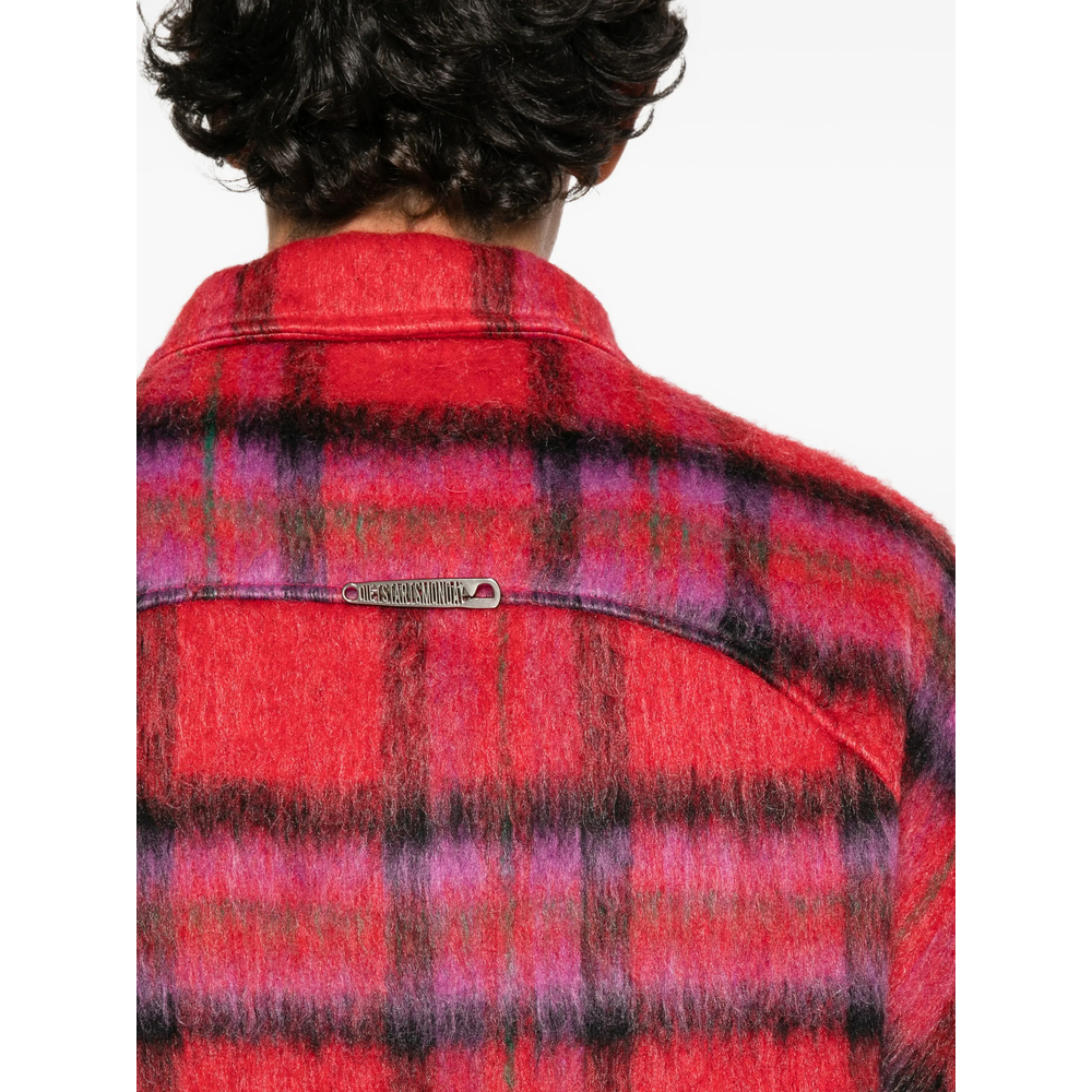 Check-Pattern Oversized Shirt