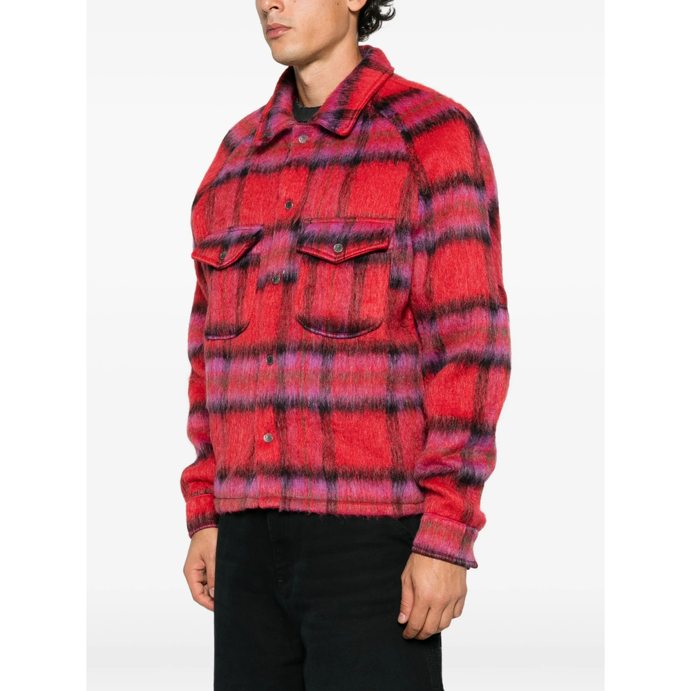 Check-Pattern Oversized Shirt
