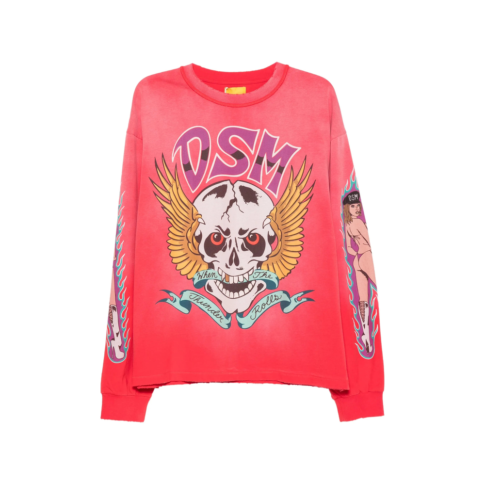 Graphic-Print Long-Sleeve T-Shirt