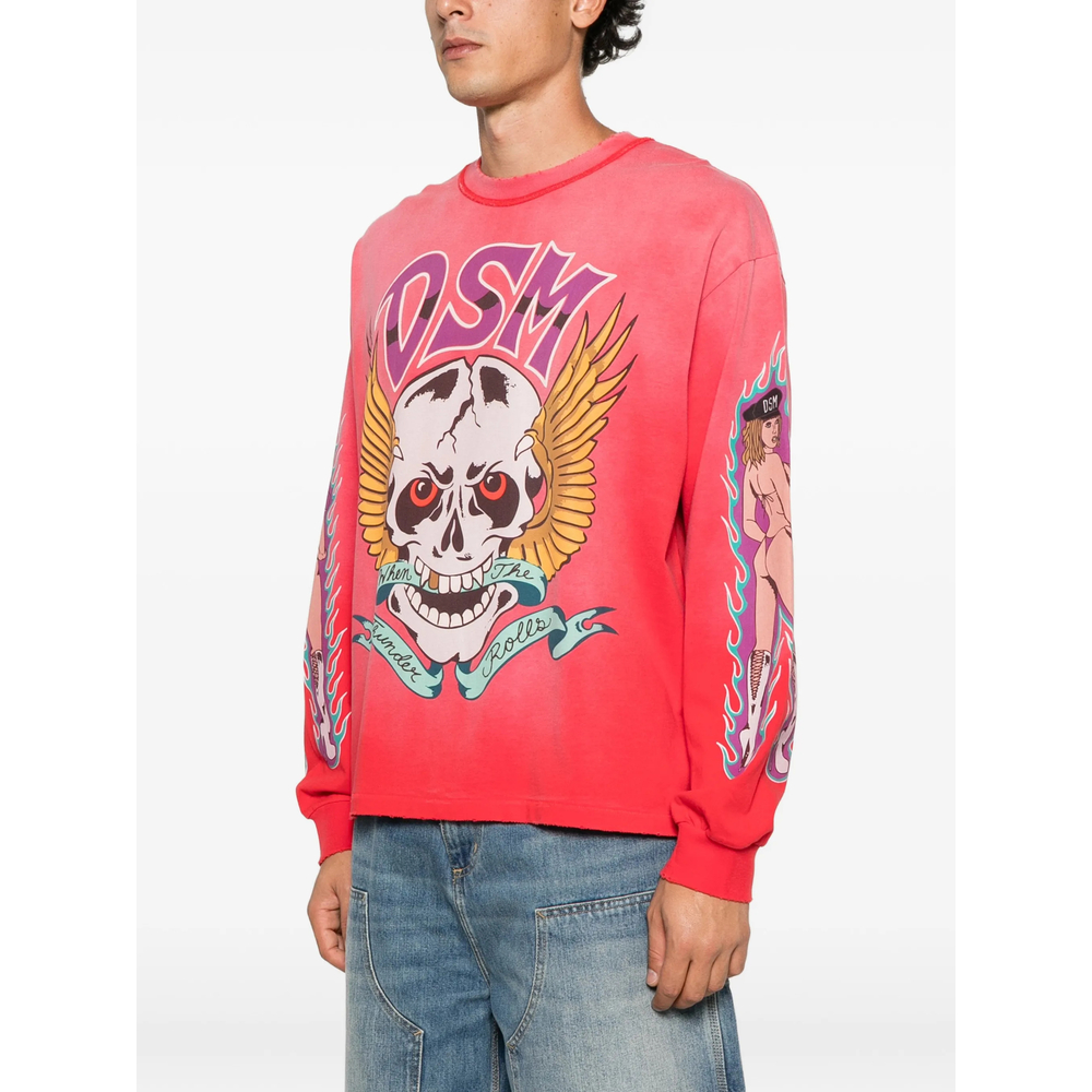 Graphic-Print Long-Sleeve T-Shirt
