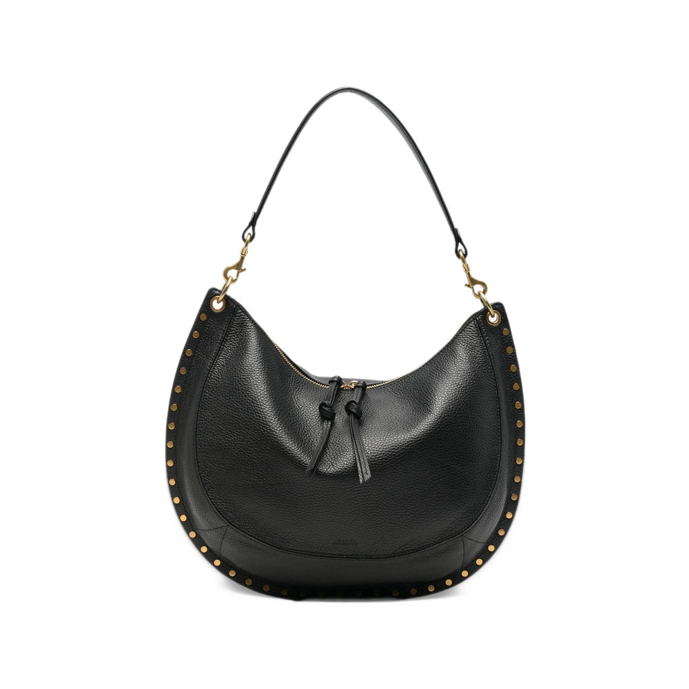 Studded Pebbled Tote Bag