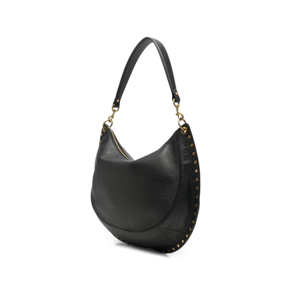 Studded Pebbled Tote Bag