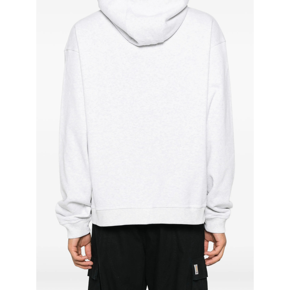 Slogan-Print Drawstring Hoodie