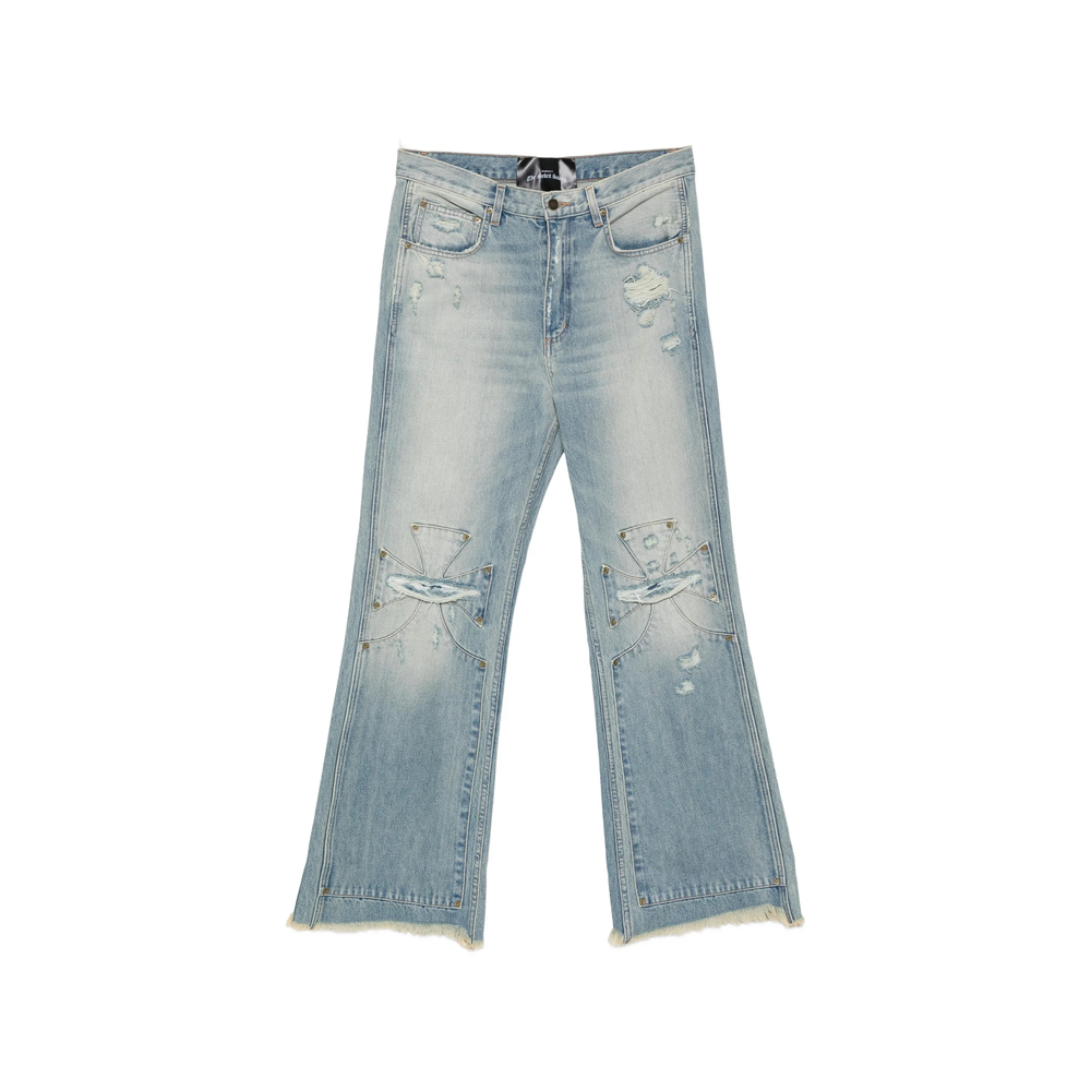 Sekrit Distressed Panelled Jeans