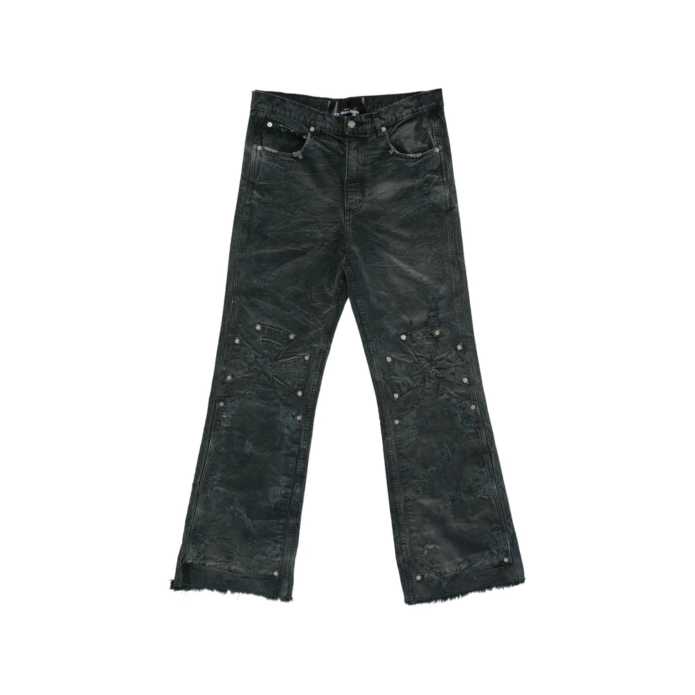 Sekrit Distressed Cross-patch Jeans