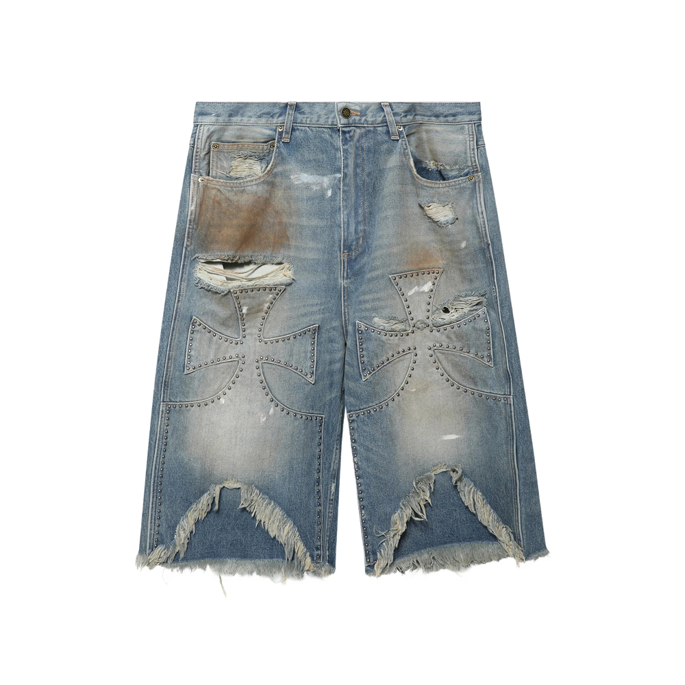 Sekrit Studded Chopper Shorts