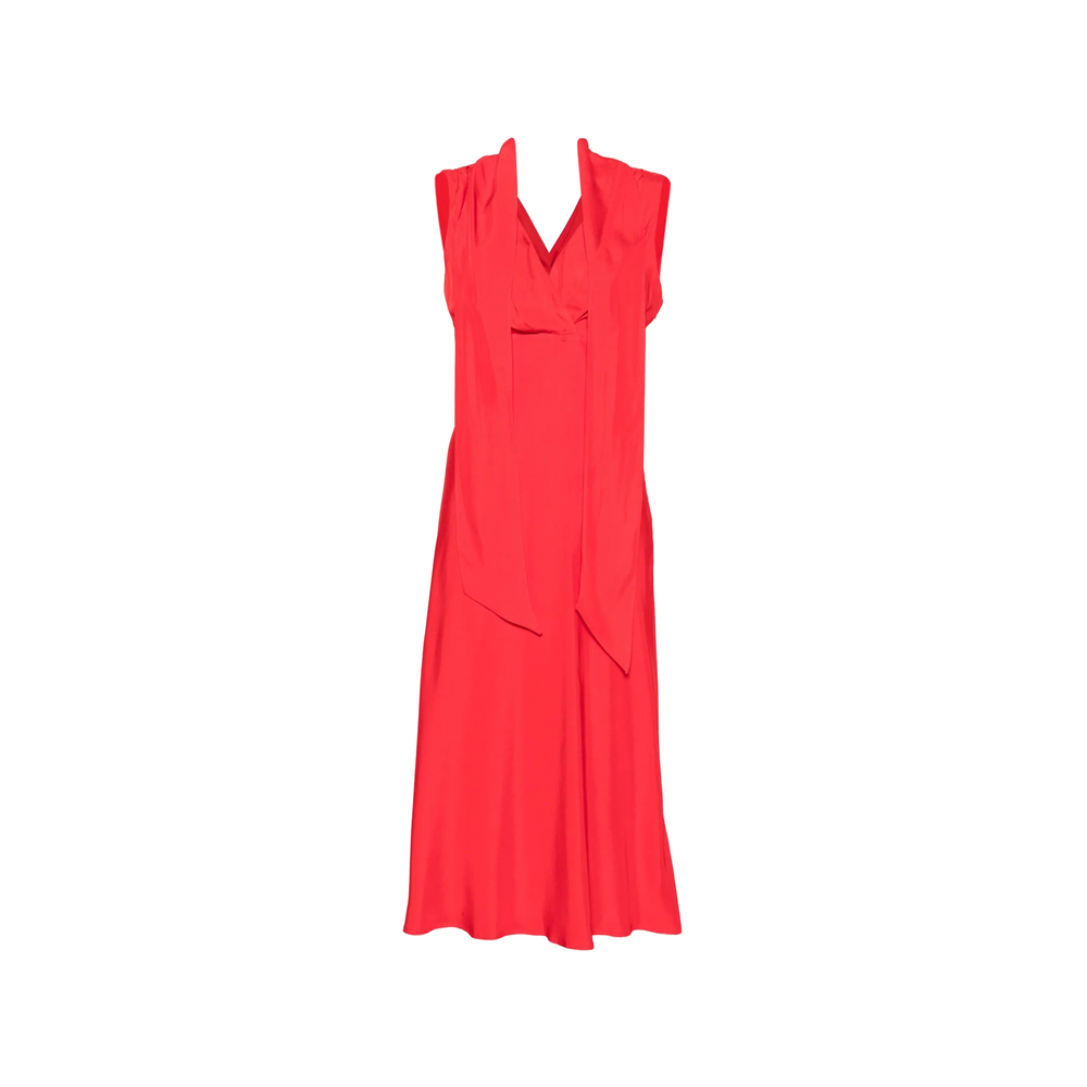 Calvin Klein V-neck Sleeveless Midi Dress