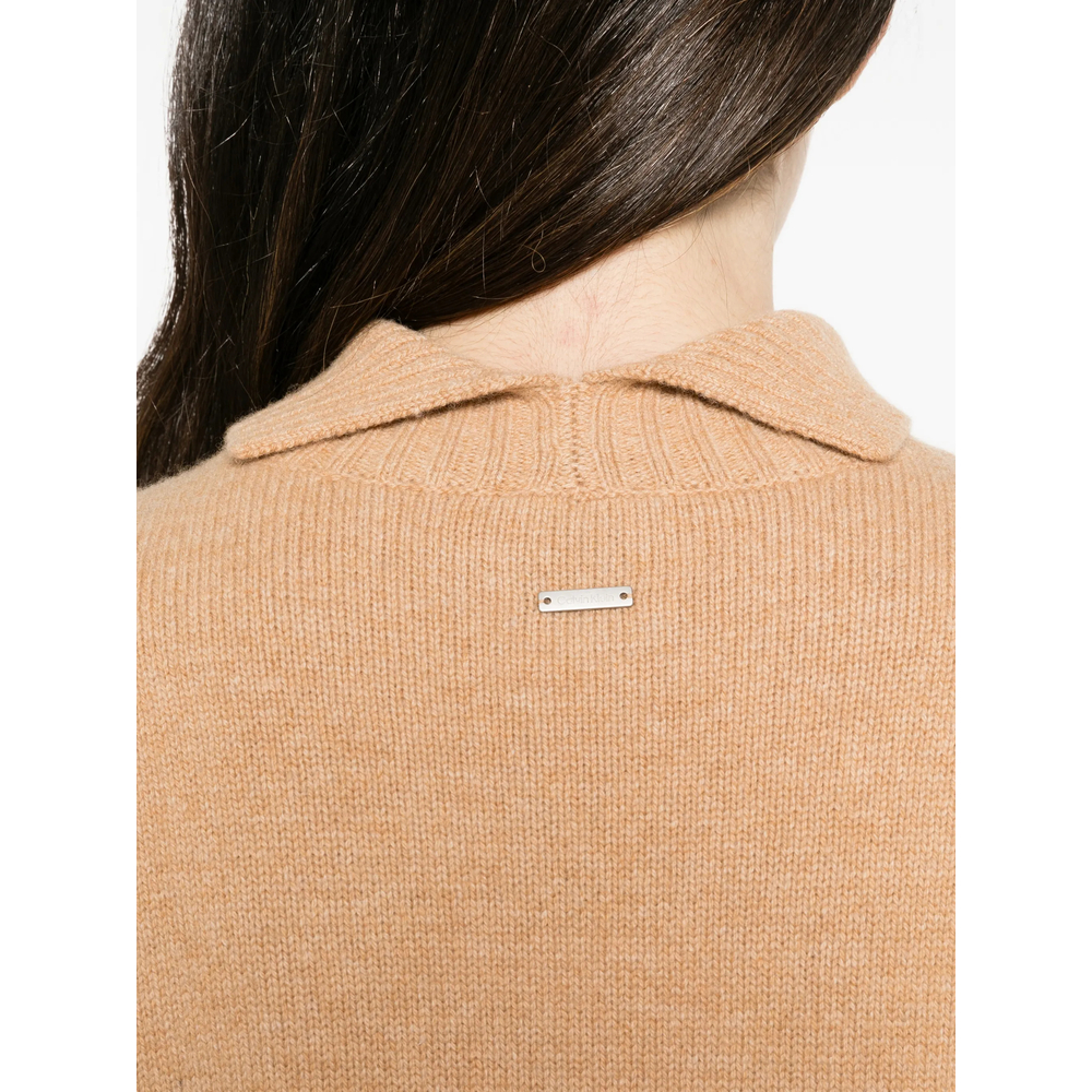 Lux Ribbed-Knit High-Neck Sweater