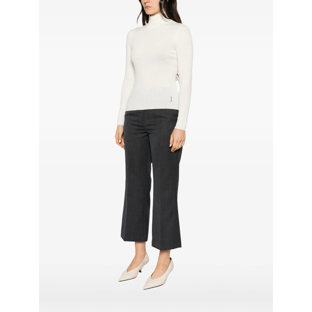 Ribbed-Knit Roll-Neck Sweater