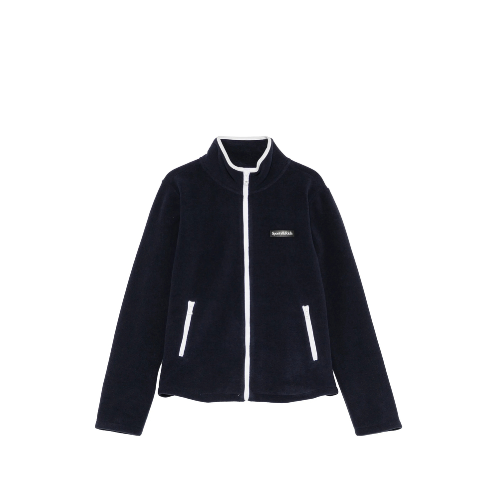 Ezia Logo-Embroidered Fleece Sweatshirt