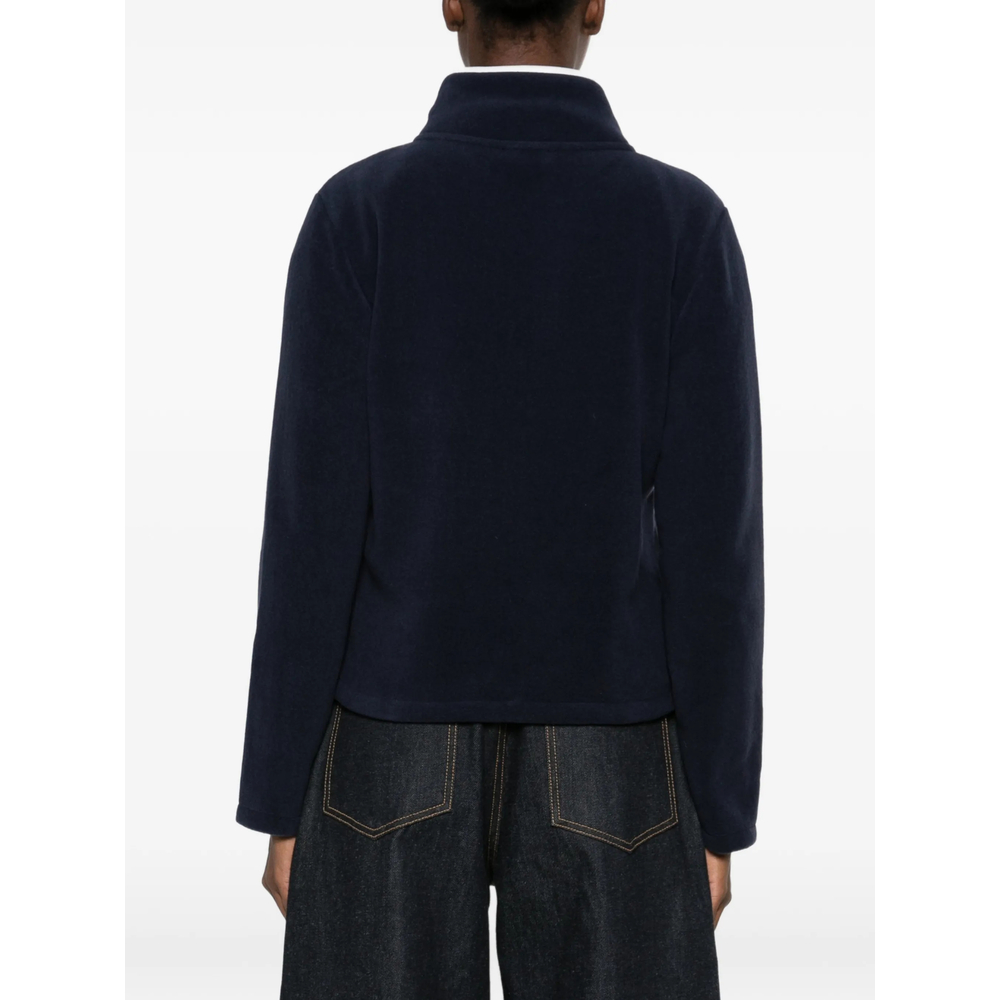 Ezia Logo-Embroidered Fleece Sweatshirt