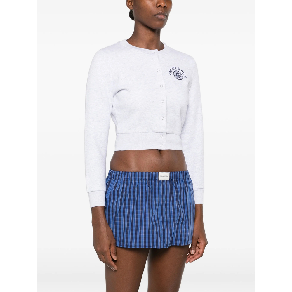 Logo-Print Cropped Sweatshirt