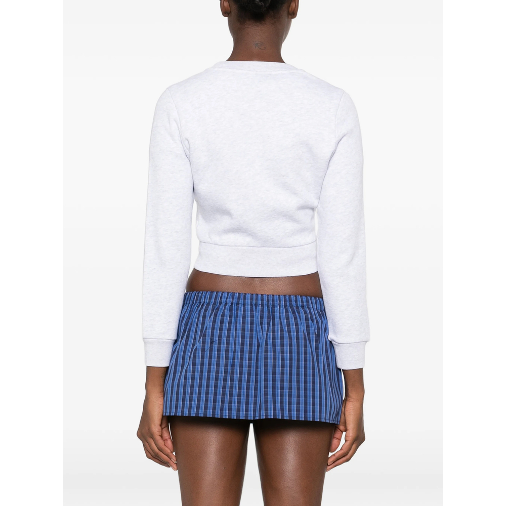 Logo-Print Cropped Sweatshirt
