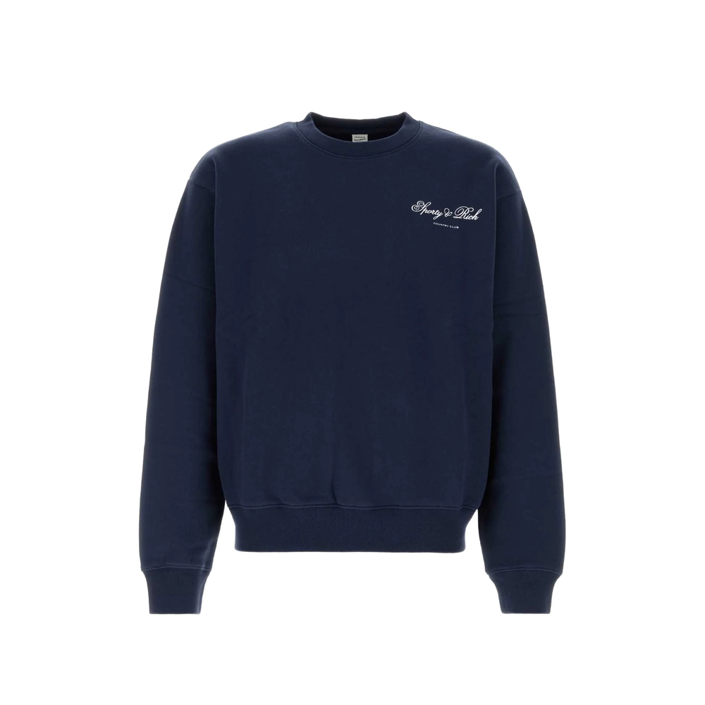 Emmett Club Script Logo-Print Sweatshirt