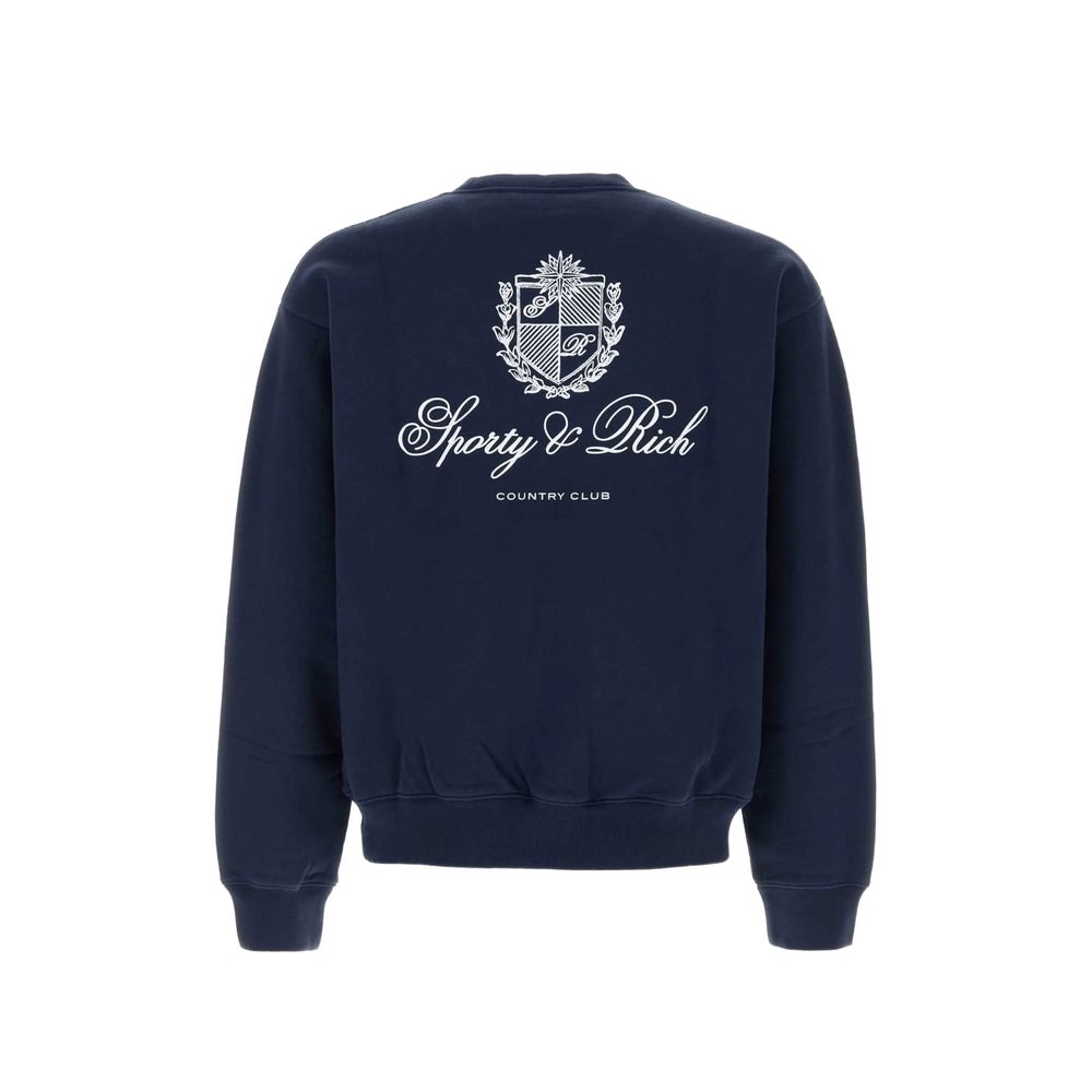 Emmett Club Script Logo-Print Sweatshirt