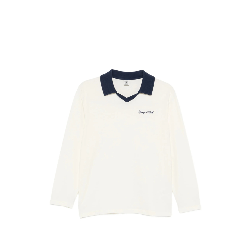 Logo-Embroidered V-Neck T-Shirt