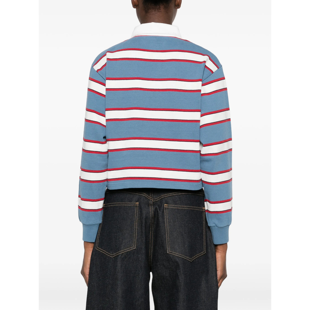 Blondie Striped Long-Sleeve Polo