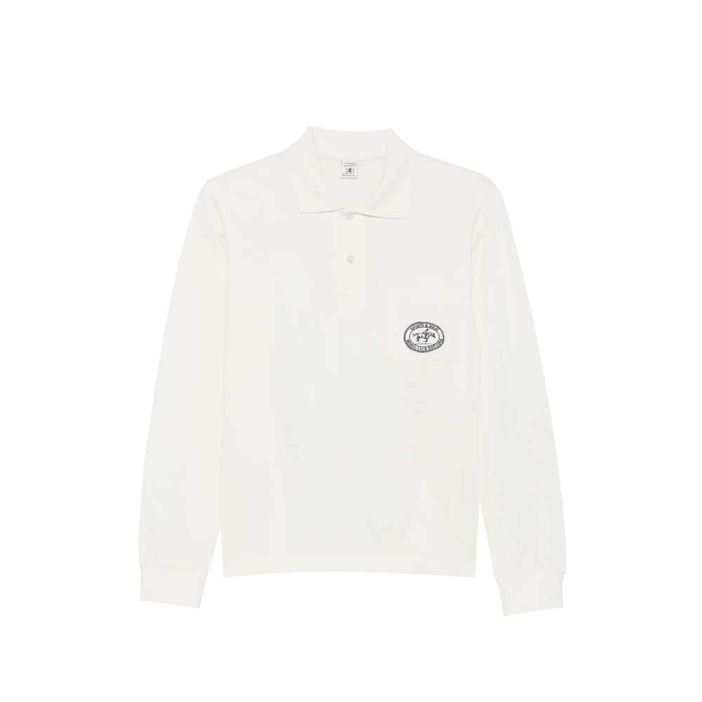 Perry Logo-Patch Long-Sleeve Polo