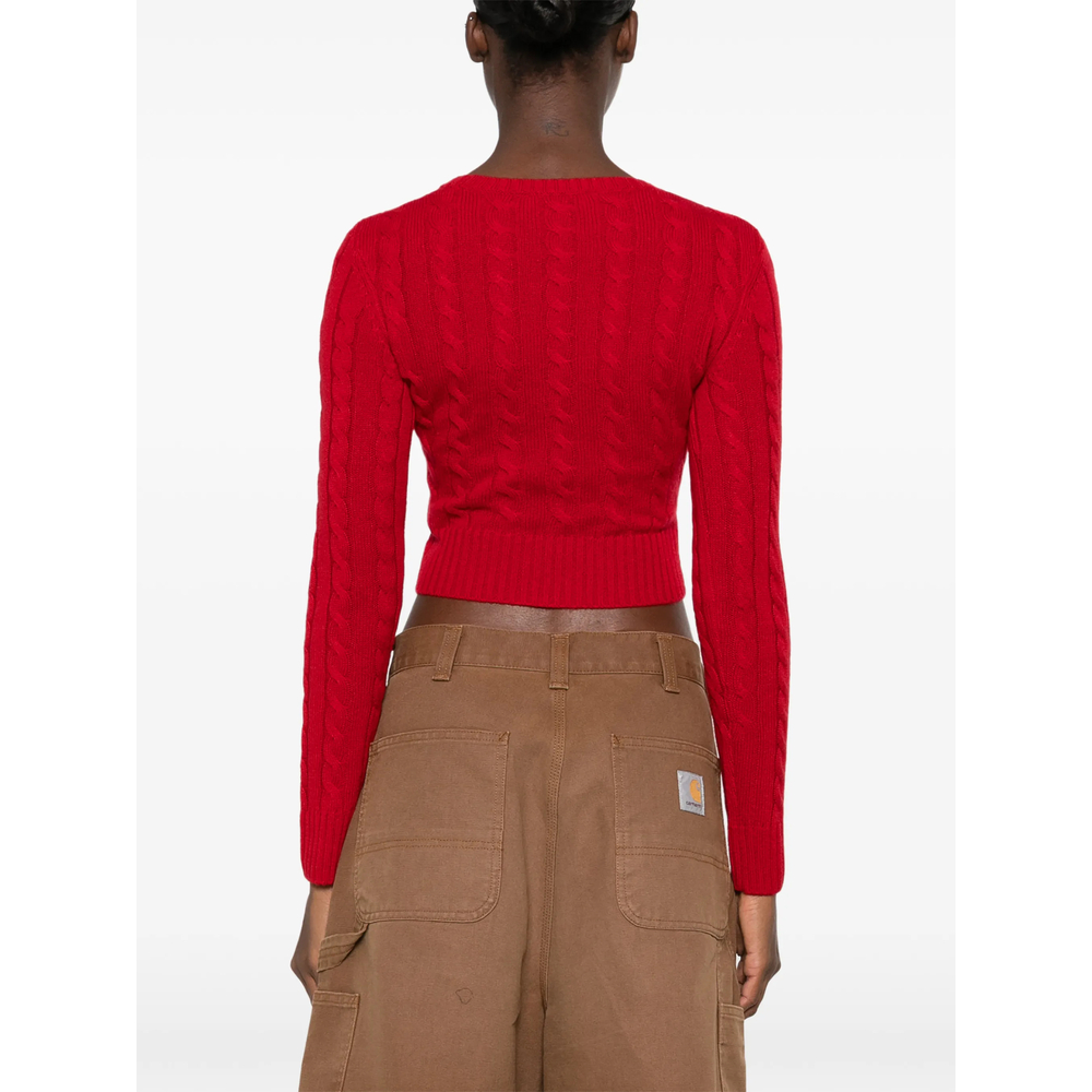 Jala Cable-Knit Cropped Sweater