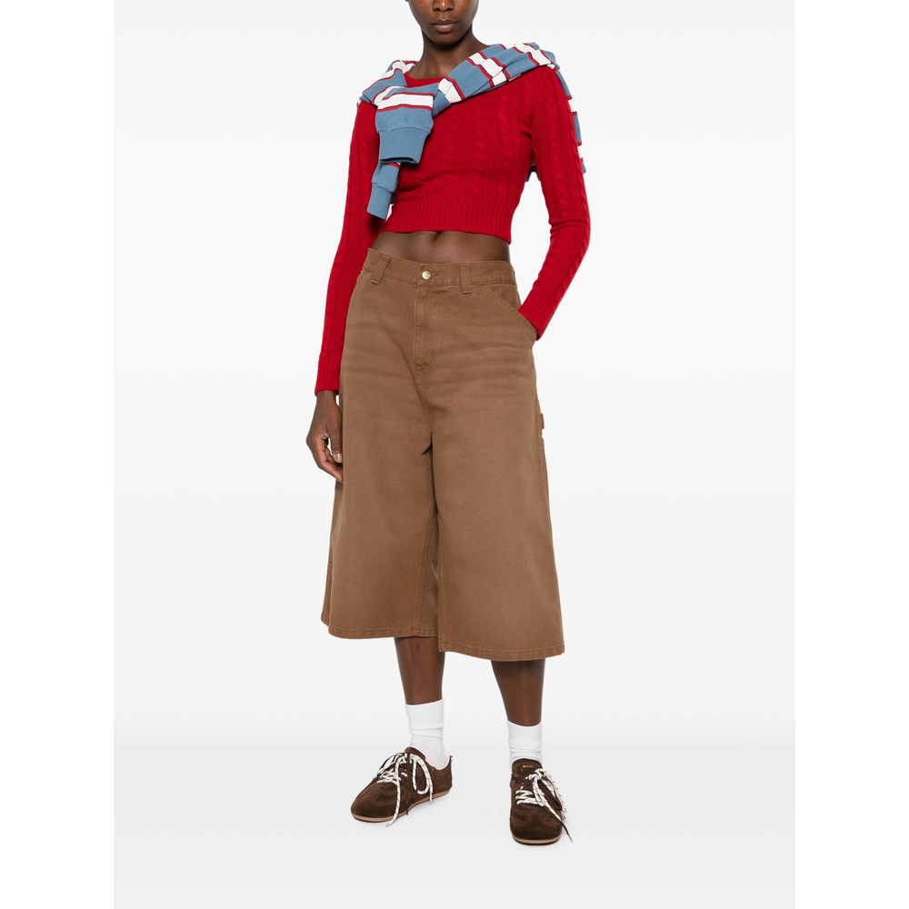 Jala Cable-Knit Cropped Sweater