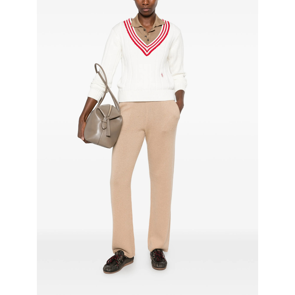 Item Ribbed-Knit Striped-Trim Sweater