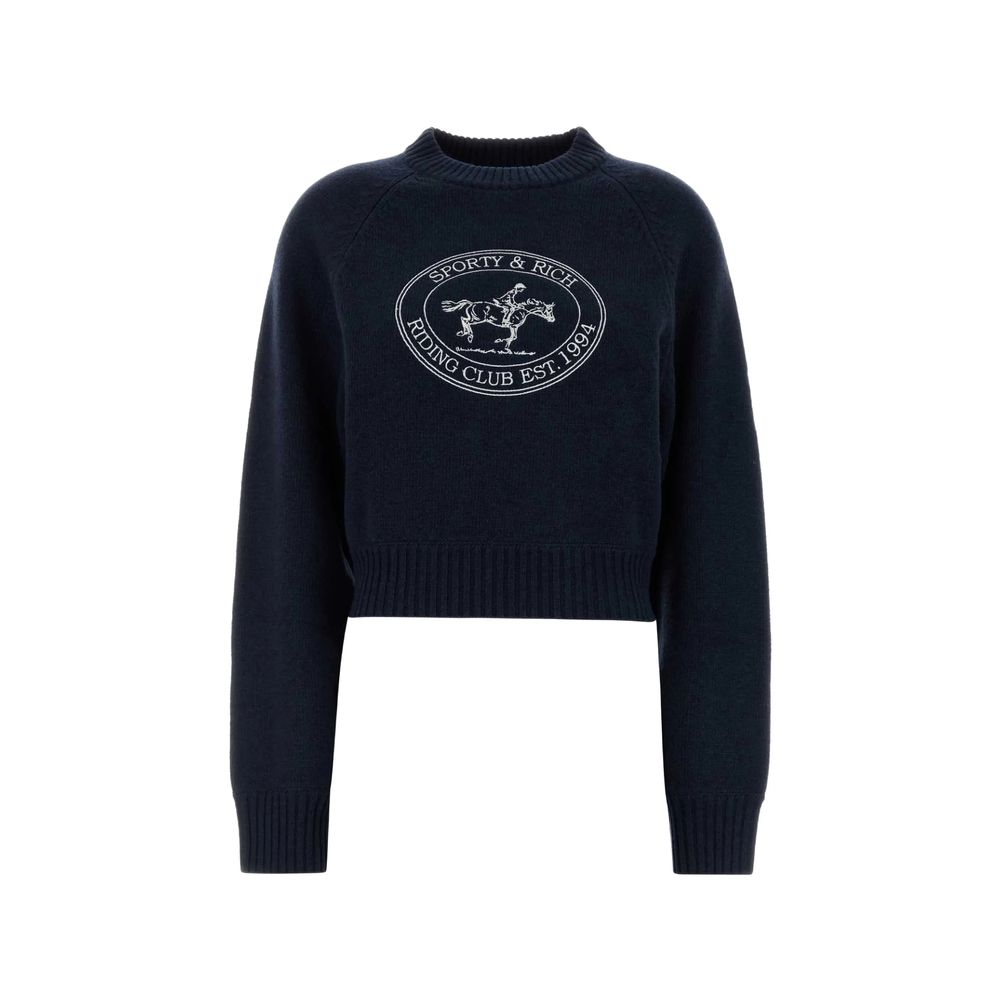 Logo-Print Wool Jumper