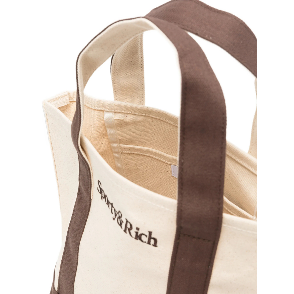 Mini Logo-Embroidered Tote Bag