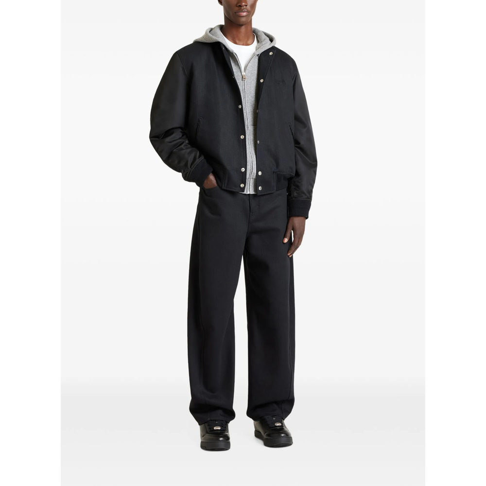 Mix Material Blouson With Givenchy Paris Embroidery