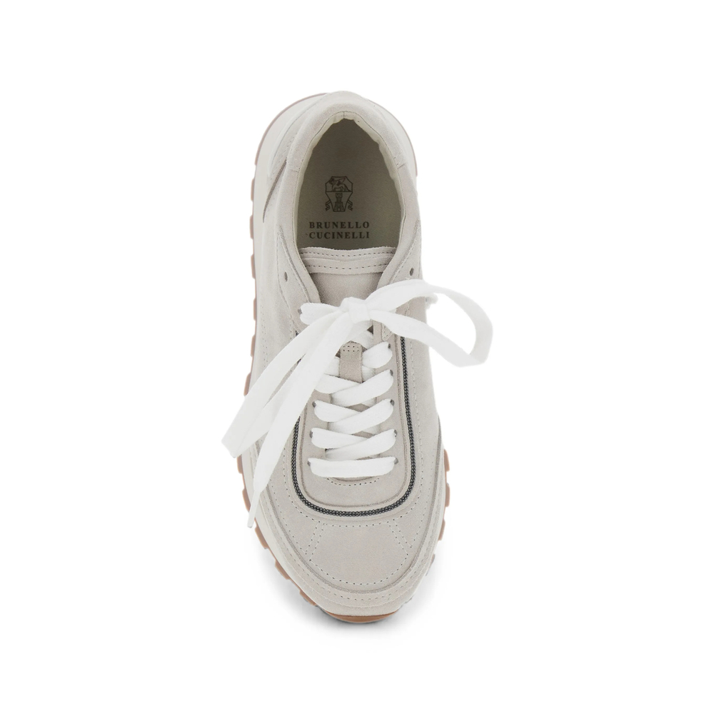 Monili-Trim Panelled Sneakers