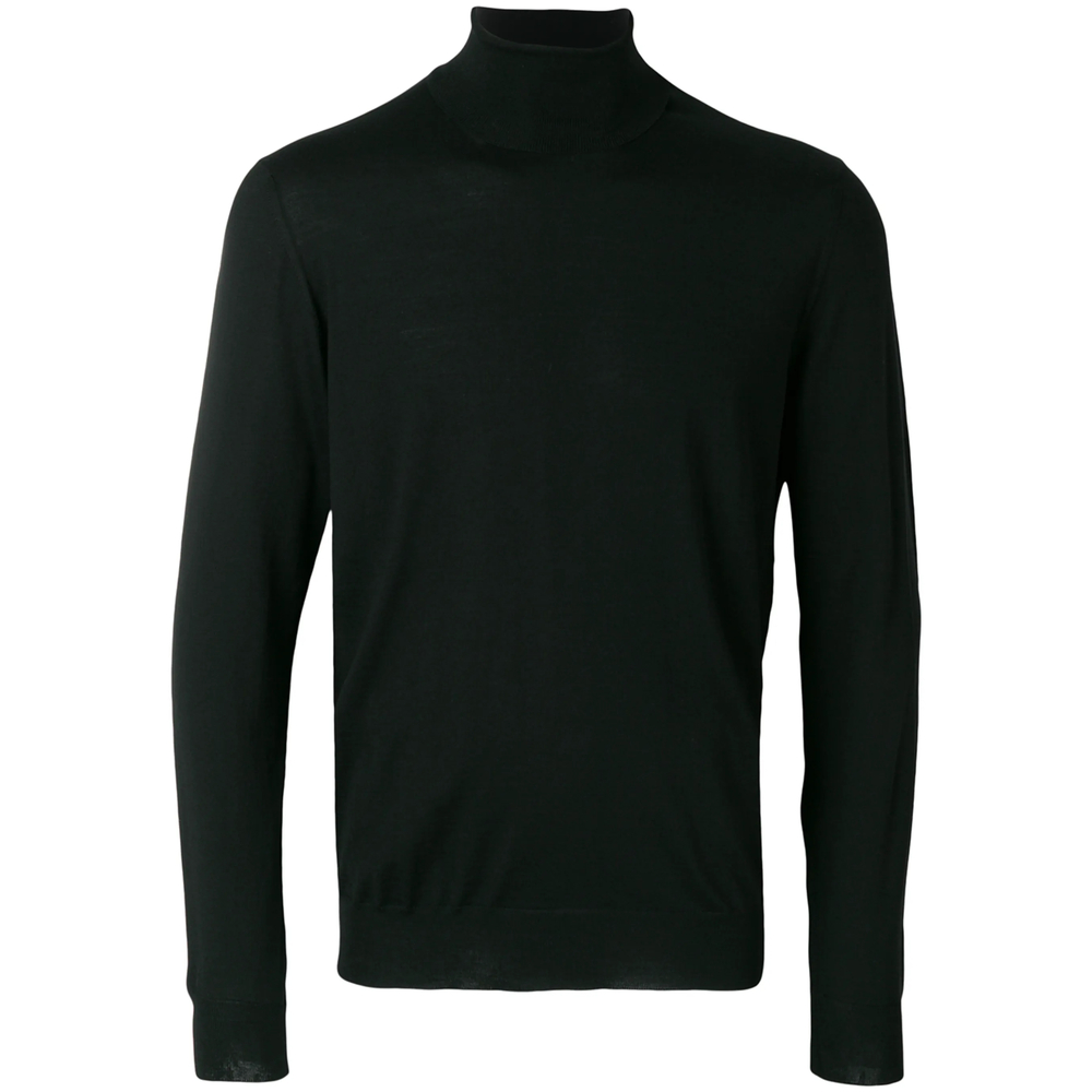 Fine-Knit Roll Neck Sweater