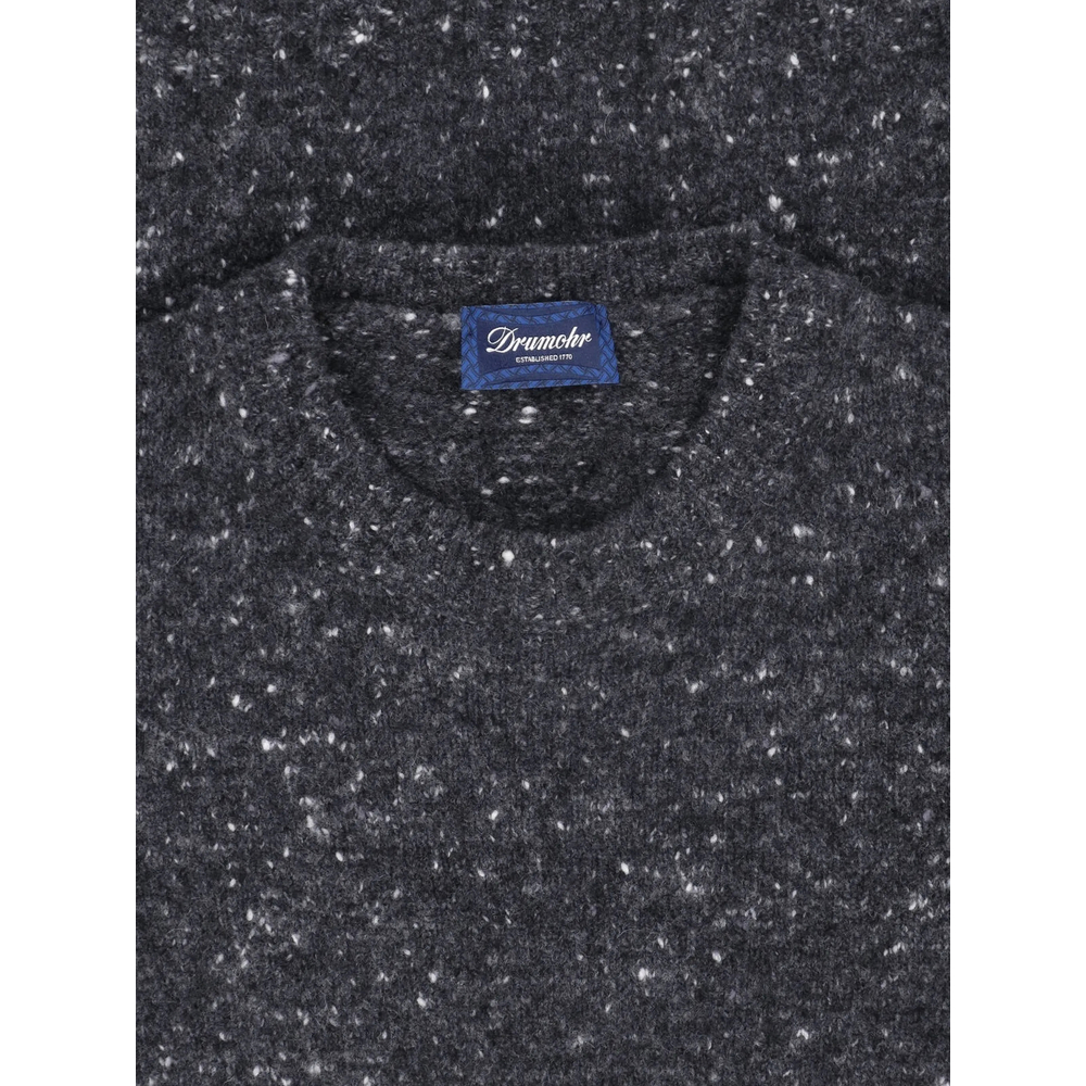 Flecked-Knit Crew-Neck Sweater
