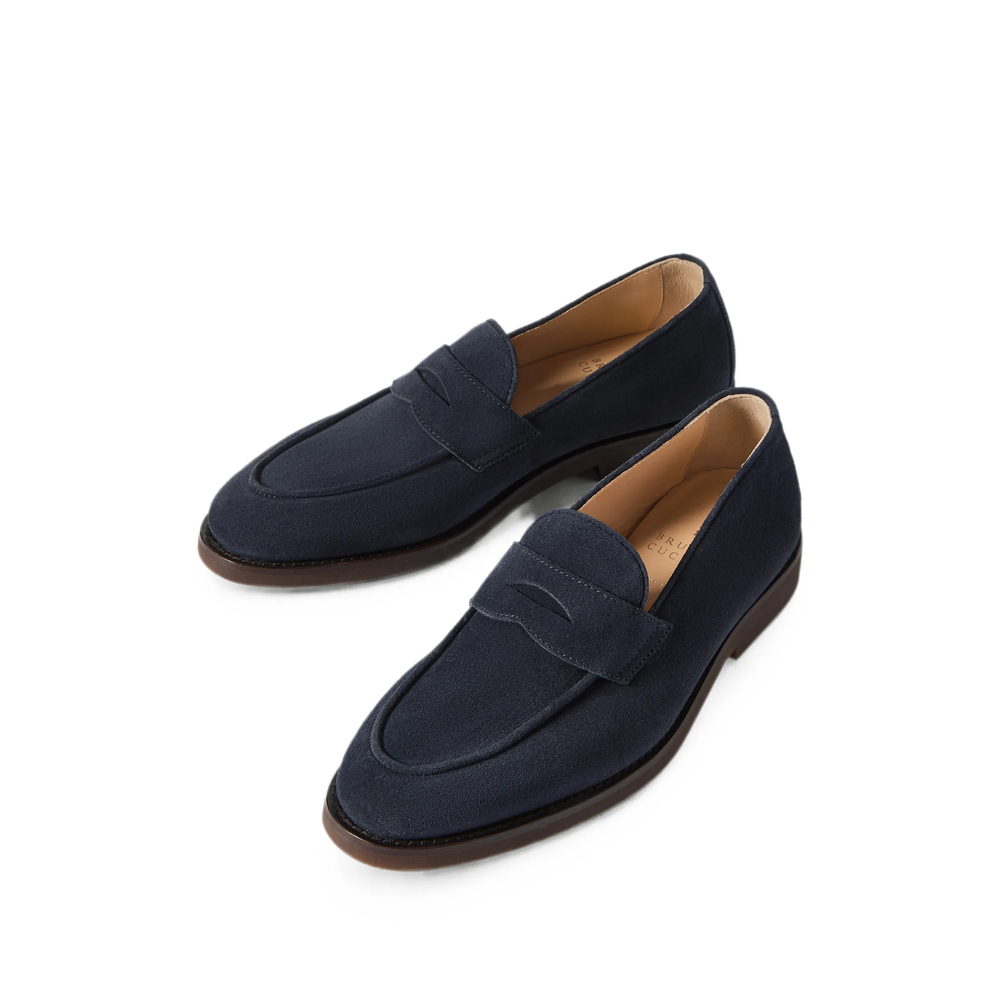 Suede Penny Loafers