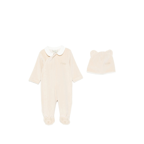 Fendi Chenille Teddy Bear Baby Set