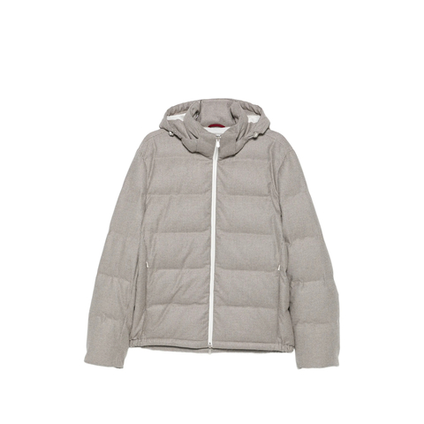 Brunello Cucinelli Houndstooth-pattern Quilted Jacket