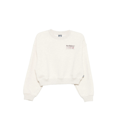 New Balance Logo-print Cropped Sweater