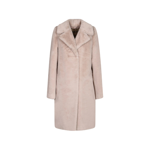 Herno Faux-fur Notched-lapels Coat