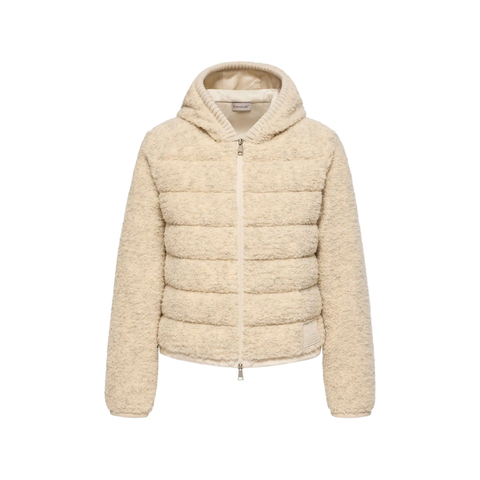 Moncler Teddy Quilted Fleece-texture Jacket