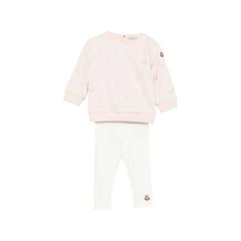 Moncler Floral-embroidered Tracksuit Set