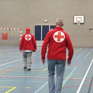 Rode Kruis sporthal vluchtelingen